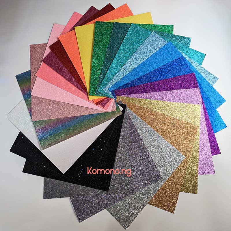 Glitter Cardstock 12x12in 300gsm